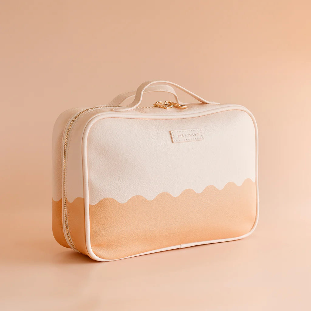 Caramel Ripple Cosmetic Bag - Fox & Fallow