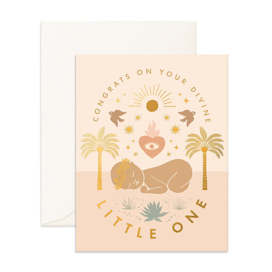 Divine Little One Greeting Card - Fox & Fallow