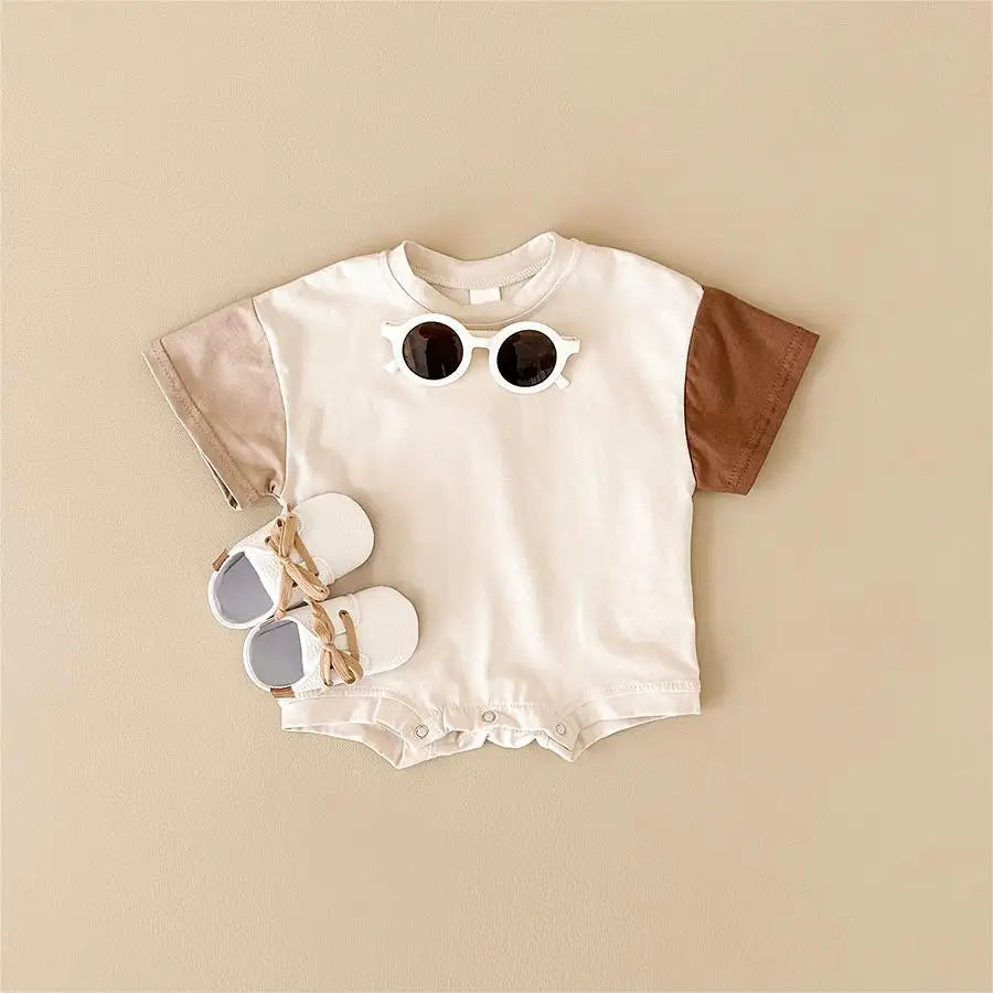 Neutral Cotton Short Sleeve Bodysuit