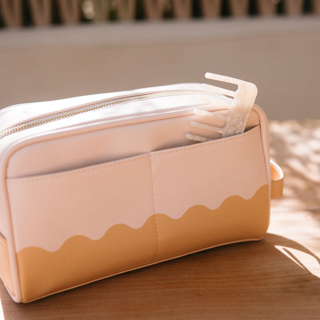 Caramel Ripple Wash Bag - Fox & Fallow