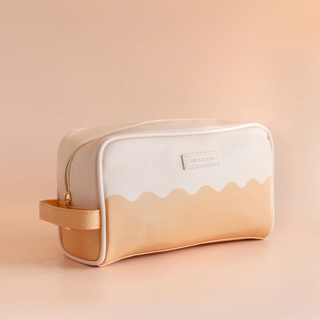 Caramel Ripple Wash Bag - Fox & Fallow